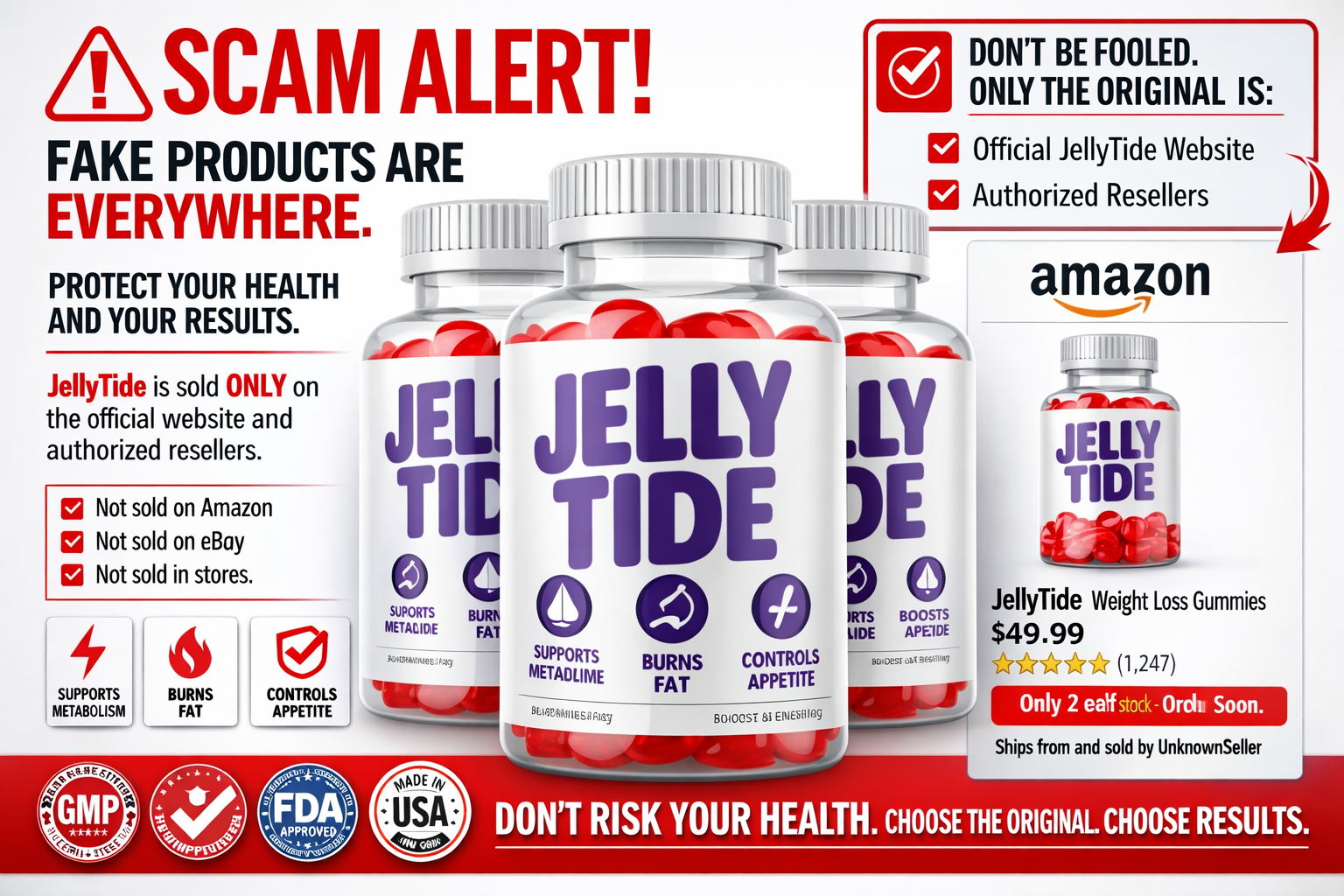 JellyTide Scam Alert — Fake products are everywhere. Buy only from the official website and authorized resellers.